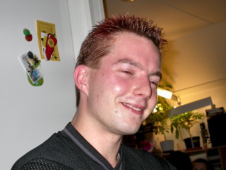 A fiery face